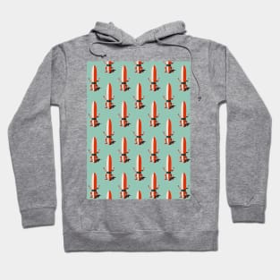 Hang loose Longboard Surfing Shaka Man Pattern Hoodie